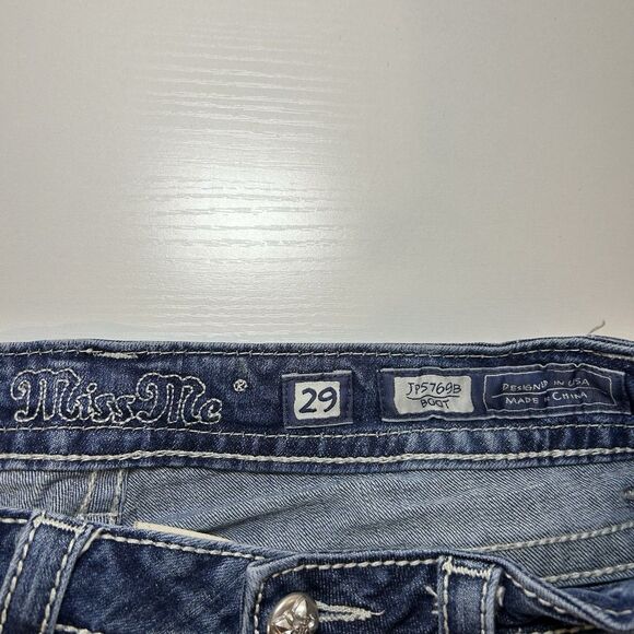 Miss Me Jeans Women’s 29x34 JP5769B Boot Cut Embellished Y2K Cowgirl - Picture 7 of 12